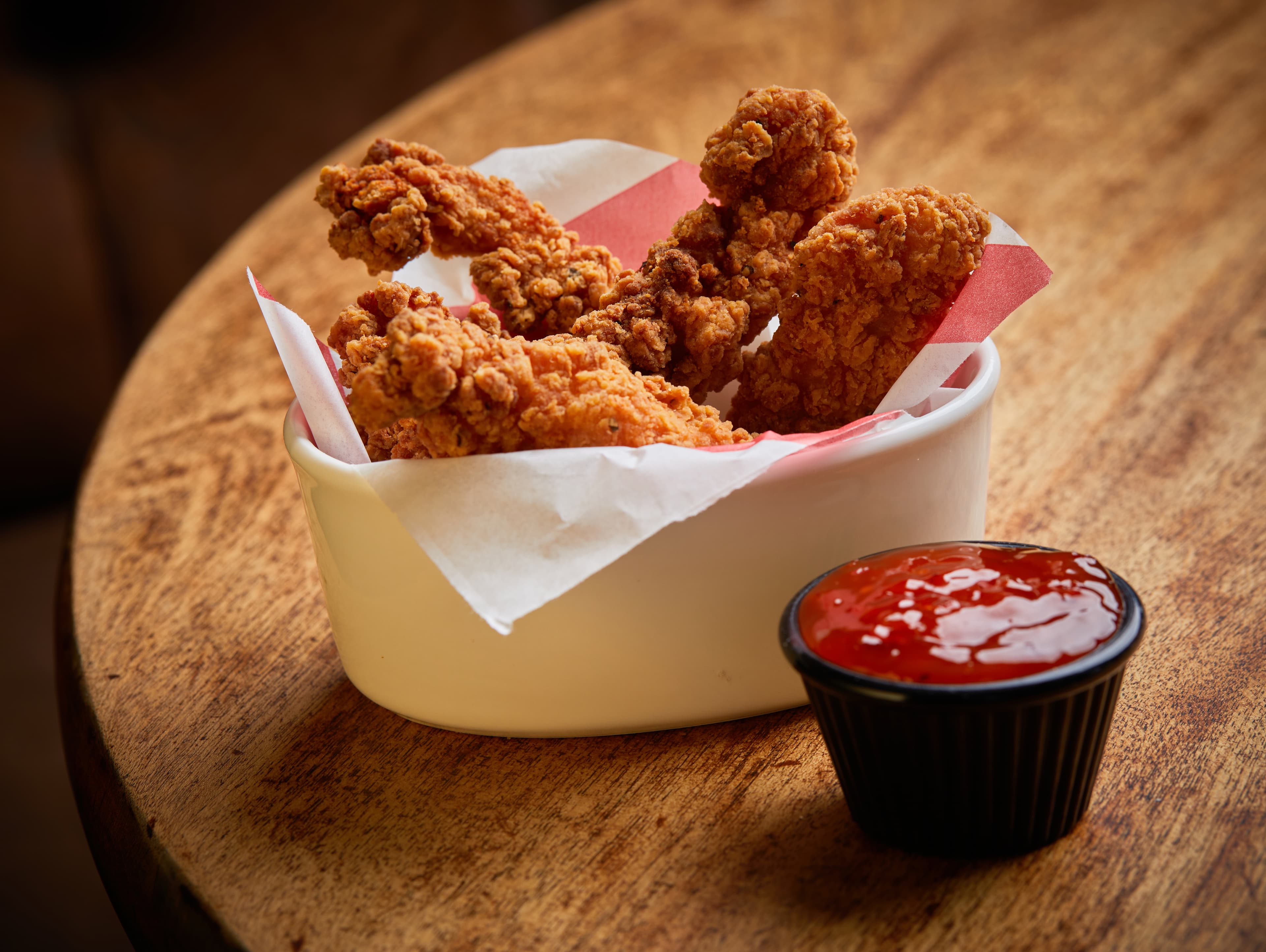 Chicken Strips with sweet chilli dip